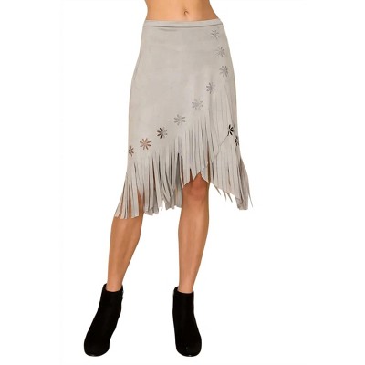 Women's Olivia Overlay Fringe Skirt - VOCAL APPAREL
