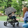 Qaba Lightweight Baby Stroller w/ One Hand Fold, Toddler Travel Stroller w/ Cup Holder, All Wheel Suspension, Adjustable Backrest Footrest - image 3 of 4