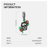 Skull Charm for Women CZ Sterling Silver Gothic European Bead for Bracelet By Ginger Lyne - 3 of 3