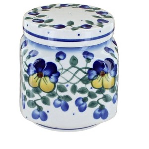 Blue Rose Polish Pottery 31C WR Unikat Small Canister - 1 of 1