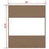 Syemin Blinds and Shades Outdoor Clear Curtain, Waterproof, UV-Resistant, with Rustproof Grommets for Pergola, Graden, Brown, 83"*95.3" - 2 of 4