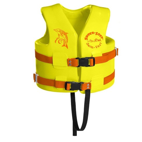 trc recreation uscg childs vest foam swim soft yellow super medium target