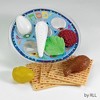 Rite Lite 10pc Passover Deluxe Children Play Seder Set 4.25" - Blue/Beige - 2 of 3
