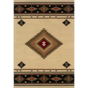 Oriental Weavers Hudson Beige/Green Rug Rug Size: 5'3" x 7'6" - 1 of 1