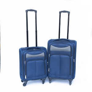 NAYSAYE TwoPiece Luggage Set 20Inch 24Inch Oxford Cloth Suitcase with 360 Degree Spinner Wheels for Travel, Navy Blue, 26.38"*16.54"*11.42" - 1 of 4