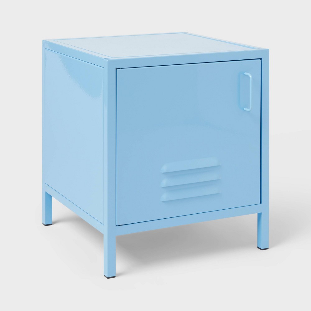 Photos - Storage Сabinet Blue Metal Locker Kids' Nightstand - Pillowfort™