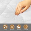 PDTEND White Mattress Pad - Ultra-Plush, Cooling, Machine-Washable with Deep Elastic Pocket Skirt - 4 of 4