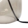 Glass Table Lamp with Fabric Shade White - Simple Designs - image 3 of 4