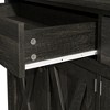 Lyngins Buffet Cabinet with 2 Drawers and 4 Unique X-Shaped Doors,Sideboard Cabinet with Adjustable Shelvs,Kitchen Cabinet for Living Room,Black Brown - 3 of 4