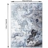 Modern Abstract Geometric Runner Rug - Machine Washable, Non-Slip, Rubberback, for Hallway & Living Room - 2 of 4