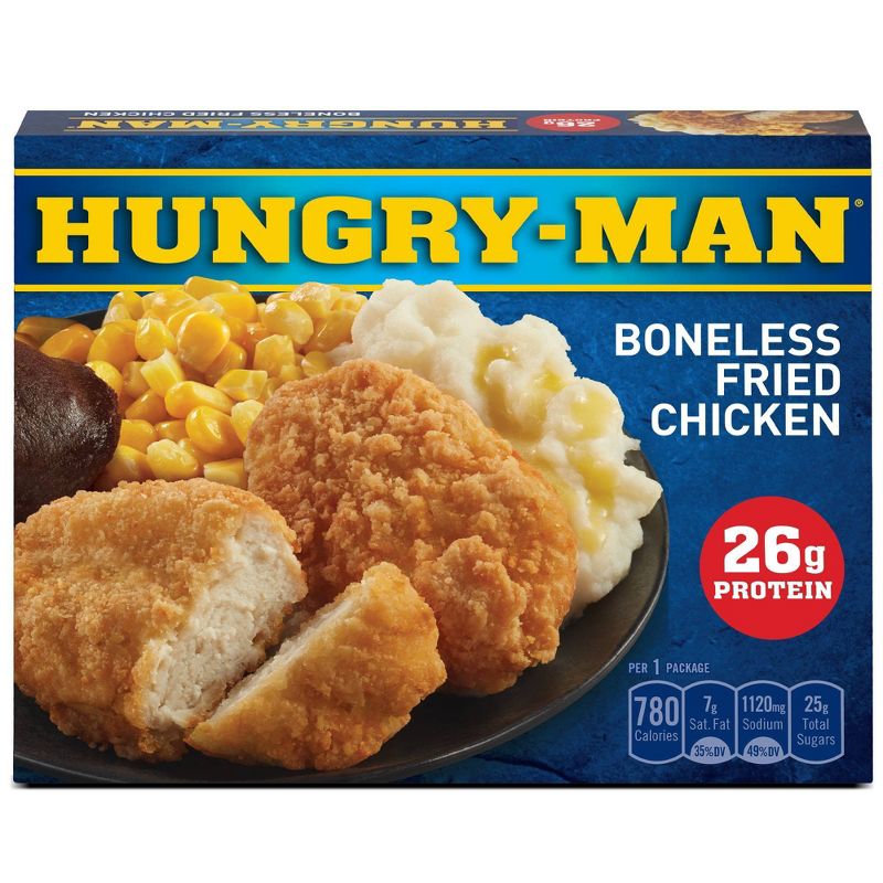 Hungry-Man Frozen Boneless Fried Chicken Dinner - 16oz, 1 of 6
