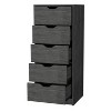 Sapphtopaz 5-Drawer Modern Dressers for Bedroom Narrow Drawer Dresser Chest of Drawers for Bedroom, Closet, Entryway, Living Room - 4 of 4