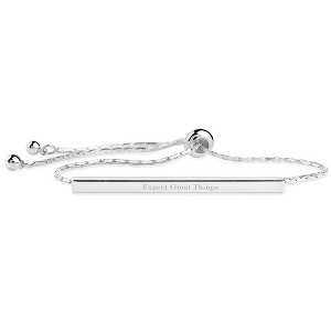 SHINE by Sterling Forever Inspirational Bar Slider Bracelet - 1 of 2