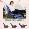 Outdoor Rattan Recliner Chair, Wicker Reclining Chair with Cushions, Footrest, Armrests for Balcony, Porch - 4 of 4