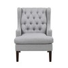 Upholstery Button-Tufted Accent Chair with Foam Cushion, Attached Cushions and Removable Cover - 2 of 4
