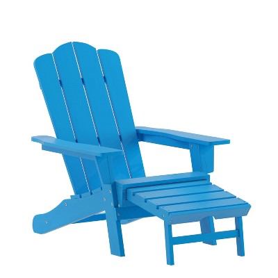 Emma + Oliver Hammond All-Weather Indoor and Outdoor Cushions for Adirondack Chairs and High Back Patio Chairs, Cream