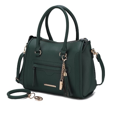 MKF Collection Valeria Vegan Leather Women's Satchel Bag with Keyring by Mia K