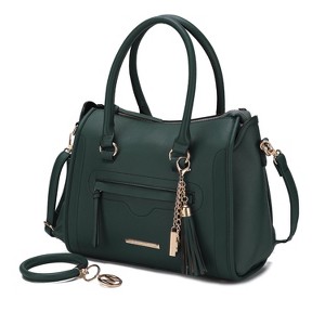 MKF Collection Valeria Vegan Leather Women's Satchel Bag with Keyring by Mia K - 1 of 4