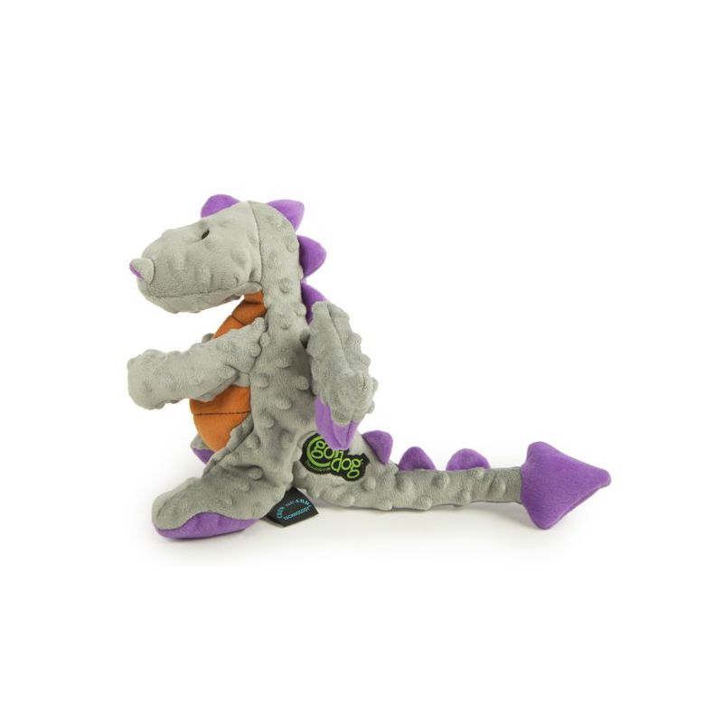 goDog Dragons Squeaker Plush Pet Toy for Dogs & Puppies, Soft & Durable, Tough & Chew Resistant, Reinforced Seams, 4 of 6