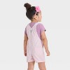 OshKosh B'gosh Toddler Girls' Heart Shortalls - Pink - 2 of 3