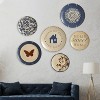 LunaLulinlk 12pcs Plate Hangers with 12pack Wall Hooks, Stainless Steel Decorative Wire Holders (6/8/10in) - 2 of 4