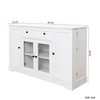 Kumasinova 54"W Kitchen Buffet Cabinet with Ample Storage&Glass Door,Versatile Coffee Bar Cabinet for Dining Room&Kitchen,Adjustable Shelves&1 Drawer - 3 of 4