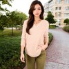 Anna-Kaci Women's Textured Knit Sweater with V-Neckline and Ribbed Sleeves - 2 of 4