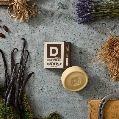 Duke Cannon Supply Co. Soap Puck Bar Soap - Palomino - 5oz: Basic Cleansing, Whole Body, Vanilla Scent, Normal Skin