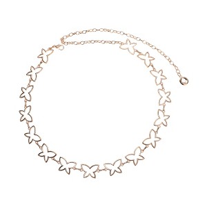 Unique Bargains Women's Butterfly Hollow Out Waist Chain 1 Pc - 1 of 4