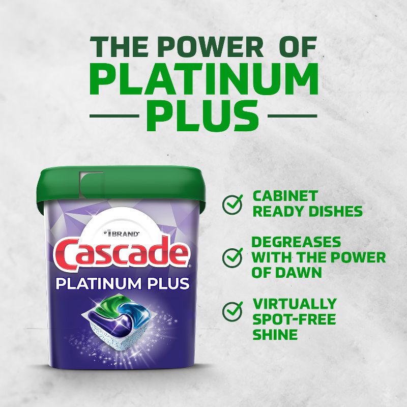 Cascade Fresh Platinum Plus Action Pacs Dishwasher Detergents, 3 of 18