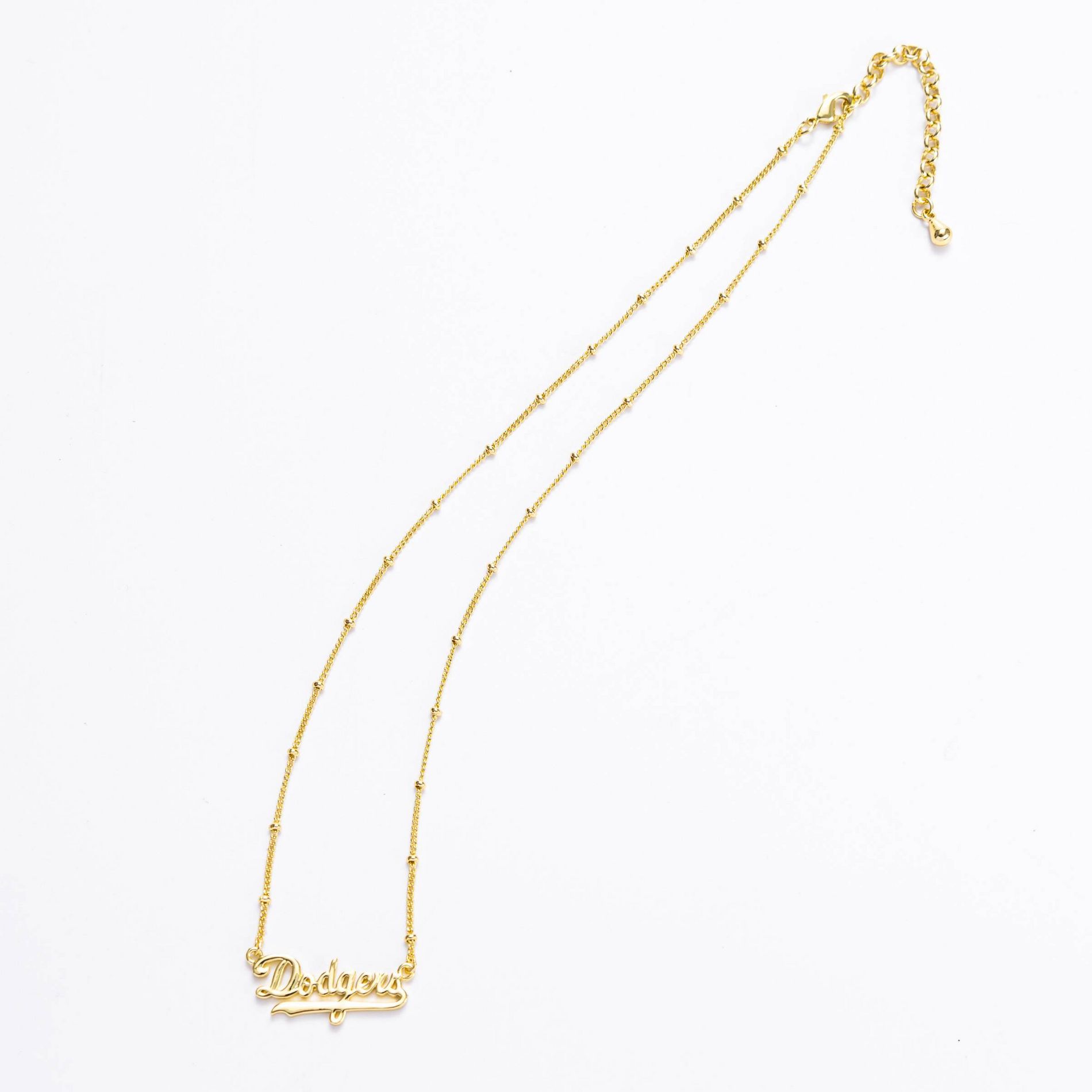 Bijoux Sport by Luv Aj MLB  "Los Angeles Dodgers" Nameplate Pendant Necklace - Gold