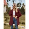 Coolmee Women's Cardigans Long Sleeve Open Front Casual Loose Fit Knit Cardigan Sweaters Coat Soft Outwear - 3 of 4