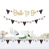 Big Dot of Happiness Flannel Fling Before the Ring - Bachelorette Party Letter Banner Decor 36 Cutouts & No-Mess Real Gold Glitter Bride to Be Letters - 2 of 4