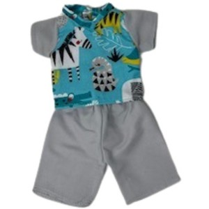 Doll Clothes Superstore Handmade Scrubs With Safari Animals Fits 12 Inch Baby Alive And Little Baby Dolls - 1 of 4