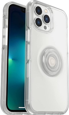 OtterBox + POP Symmetry Series iPhone 13 Pro Max/iPhone 12 Pro Max - Clear Pop - Manufacturer Refurbished