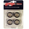 7-Spoke Custom Wheel & Tire Set of 4 pieces from "1989 Ford Mustang 5.0 LX" 1/18 by GMP - 3 of 3