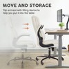 CAVINAS Adjustable Ergonomic Office Chair, High-Back Executive Office Chair with Flip-Up Arms, PU Leather Upholstery Home Office Desk Chairs - 4 of 4