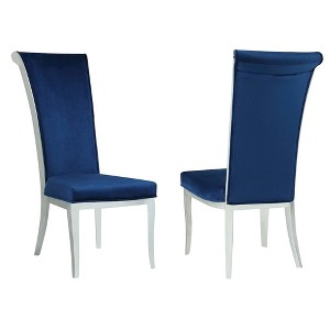 Chintaly Imports,Modern Tall Roll Back Side Chair - 1 of 4