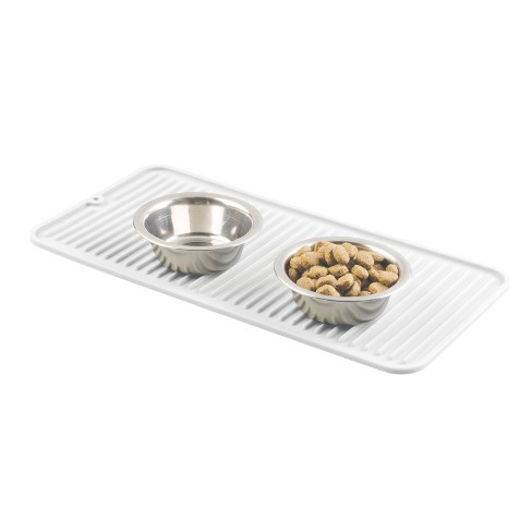 Leashboss Splash Mat Dog Food Silicone Tray With Tall Lip, For Pet