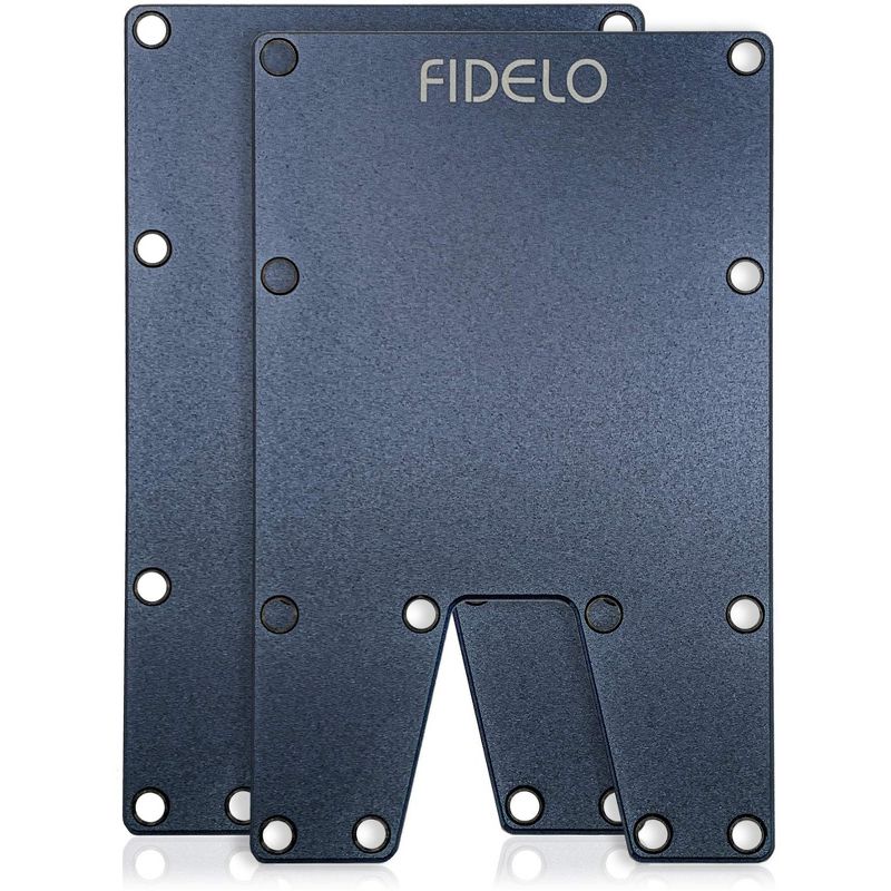 Fidelo Aluminum Slim RFID Blocking Wallet Credit Card Holder - Blue, 1 of 4