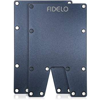 Fidelo Aluminum Slim RFID Blocking Wallet Credit Card Holder - Blue
