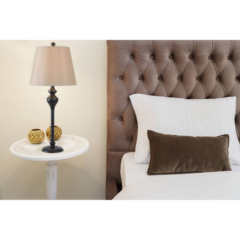 (Set of 3) 2 Table Lamps and 1 Floor Lamp Charlotte/Oil Rubbed Bronze - Kenroy Home, 3 of 18
