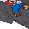 Super Mario Bros Big Boys 2-Piece Zip-Up Hoodie and Shorts Bundle Set - Gray, 8 - 3 of 4