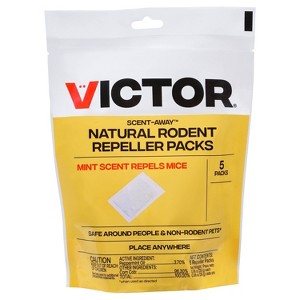 Victor Scent-Away Natural Rodent Repeller - 5pk - 1 of 4