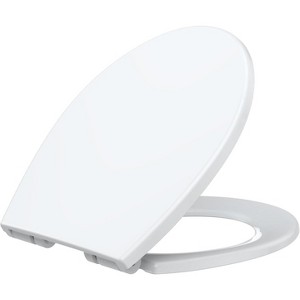 Whizmax Toilet Seat with Slow Close, Quick Release Hinges and Non-Slip Bumpers, White Toilet Seat with Quiet Close, Never Loosens - 1 of 4