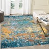 Washable Rug Non Slip Modern Abstract Hallway Runner Rug Rubber Backing Low Pile Contemporary Carpet Kitchen Laundry Entryway - 3 of 4