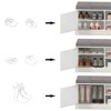 Shoe Bench With Padded Cushion, Entryway Shoe Storage Bench With 2 Doors And Adjustable Shelves, Shoe Rack Bench For Entryway, Hallway, Living Room - 4 of 4