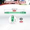 Unique Bargains 2BA Thread Aluminum Dart Shafts with Rubber Rings for Steel Tip 8 Pcs - 2 of 4