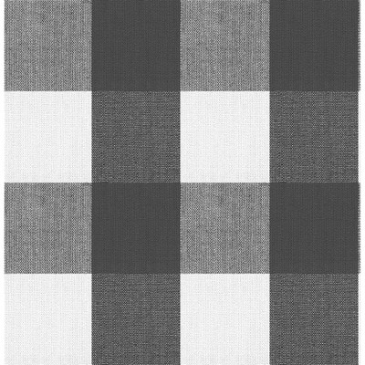 Buffalo Plaid Peel & Stick Wallpaper Black - Threshold™