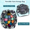 PAVILIA Yarn Bag Knitting Crochet Bag Organizer, Crocheting On The Go Storage Project Bag, Crochet Knitting Accessories Knitter Gifts - 2 of 4